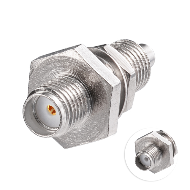 SMA Jack Female Connector Straight Bulkhead with O-ring for RG178 Cable