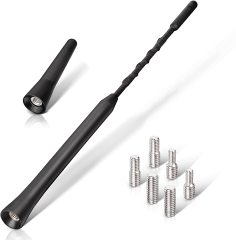 Superbat Mini Car Sedan Vehicle Antenna 6.5cm + 23cm FM DAB Roof Radio Antenna Replacement pole for Ford C-Max Explorer Fiesta Focus Fusion