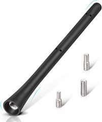Superbat Car Truck Radio Rubber Vehicle Antenna Mast 18.5 cm FM DAB Roof Mount Replacement for 2002-2019 Mini Cooper Clubman Paceman Countryman S 2008-2016 Smart Fortwo with M4 M5 M6 Screw Adapter