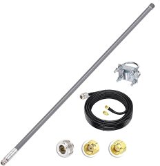 Bingfu 43.3inch 8dBi 868MHz 915MHz Lora Antenna+10ft ALSR240 Low Loss Cable for Helium HNT Miner Hotspot LoraWan Gateway
