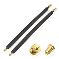 2PCS Passthrough Flat Cable SMA Male to SMA Female Antenna Extension Flat Cable for Window and Door Antenna