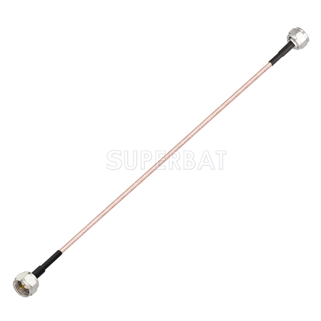 F Straight Plug to F Straight Plug RG179 20cm