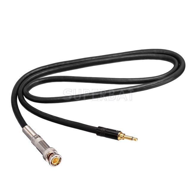 BNC plug to 3.5mm male Coaxial Power Audio Cable 1M