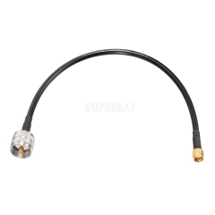 SMA Straight Plug to UHF Straight Plug RG58 30cm