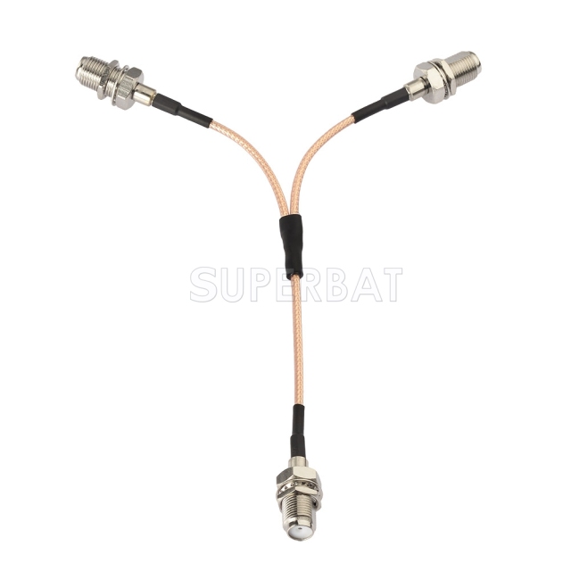 F BulkHead Jack to F BulkHead Jack to F BulkHead Jack RG316 15cm