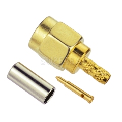 Superbat SMA Plug Male Straight Crimp Connector for RG316 RG174 LMR100