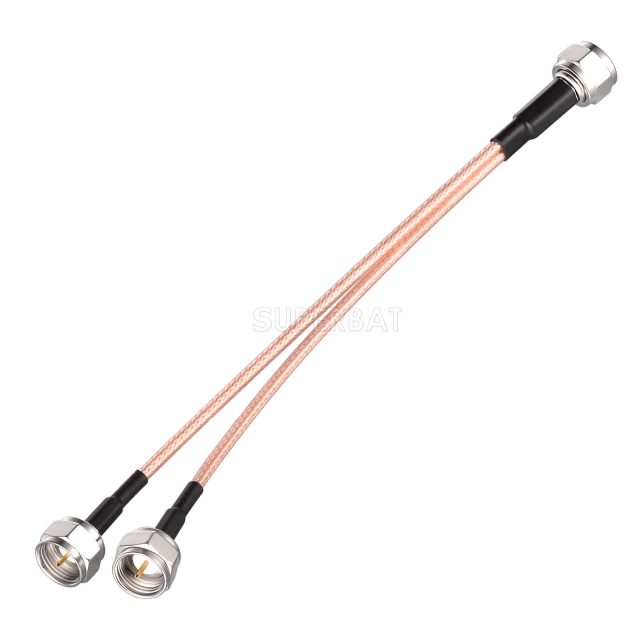 F Straight Plug to F Straight Plug to F Straight Plug RG179 15cm
