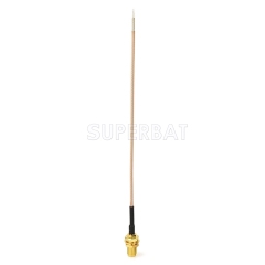 Superbat SMA socket SMA Bulkhead Pigtail cable RG178 to blank end /Stripping end /Pre-made end 6inch for Wifi Ham Radio