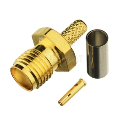 Superbat SMA female Jack crimp connector for RG174 RG316 LMR100 coax cable