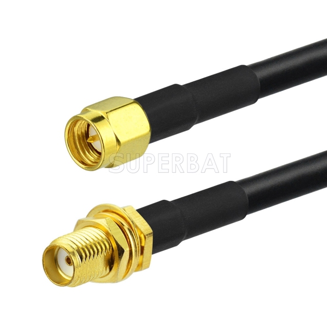 SMA BulkHead Jack to SMA Straight Plug LMR195 100cm