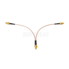 SMA BulkHead Jack to SMA BulkHead Jack to SMA BulkHead Jack RG316 15cm