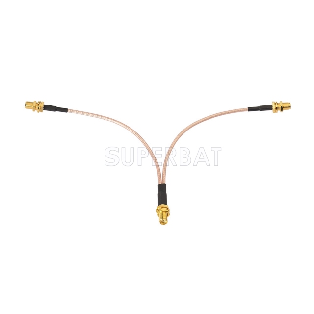 SMA BulkHead Jack to SMA BulkHead Jack to SMA BulkHead Jack RG316 15cm