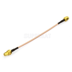 SMA BulkHead Jack to SMA Straight Plug RG316 15cm