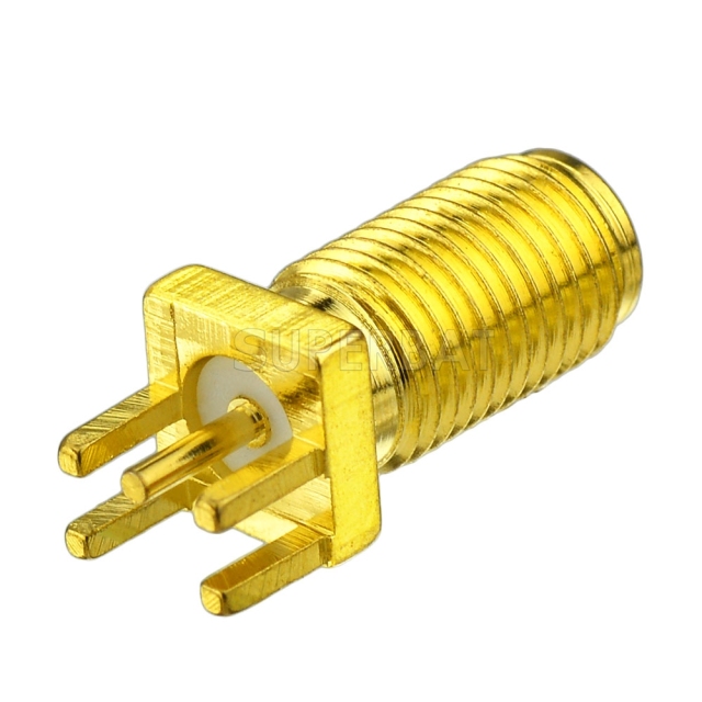 RP SMA Jack Male Straight Connector for 0.062 inch End Launch PCB