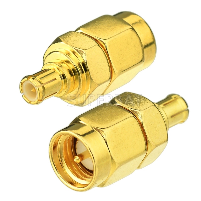 MCX Plug Male to SMA Plug Male Adapter Straight