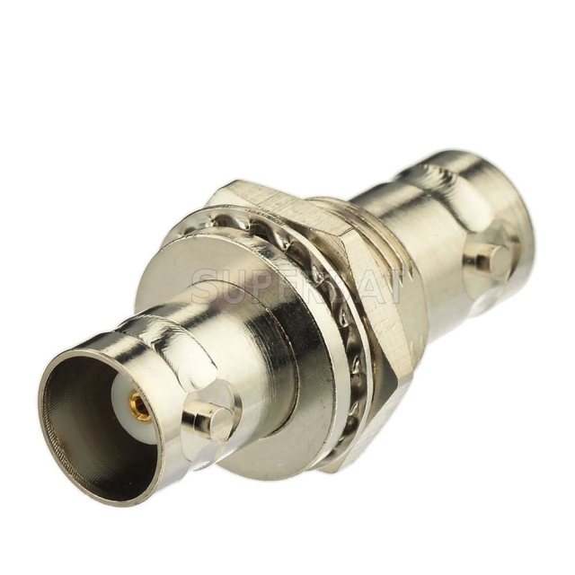BNC Jack Female to BNC Jack Female Adapter Straight Bulkhead