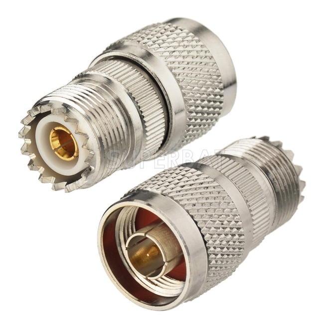 N Plug Male to UHF Jack Female Adapter Straight