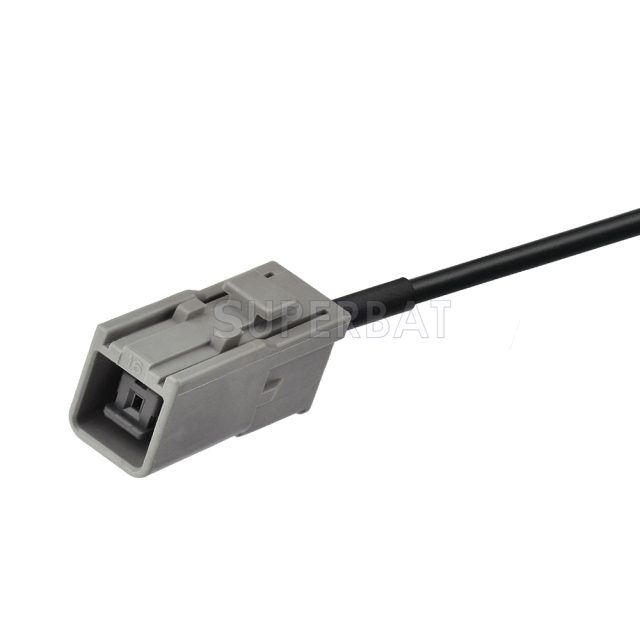 Fakra Signal Blue Straight Jack to GT5-1S Grey Straight Jack RG174