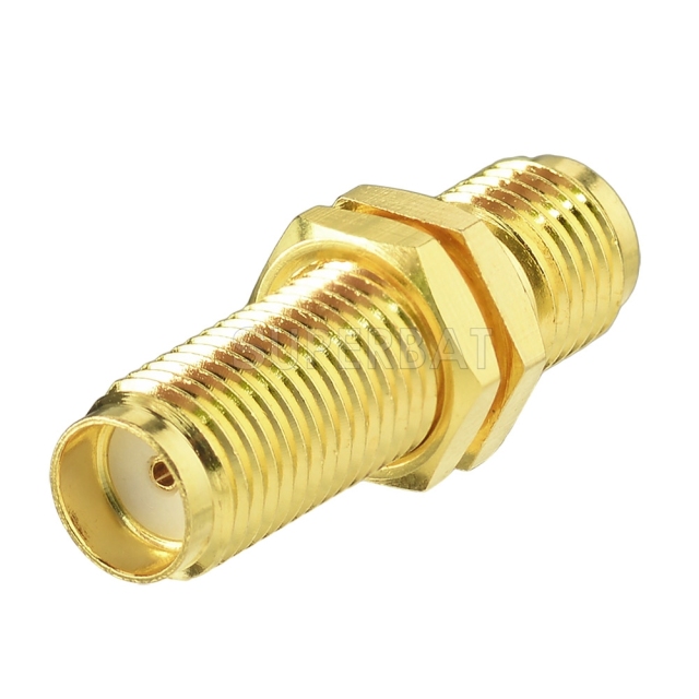 Superbat SMA Jack to SMA Jack female bulkhead straight RF Adapter connector goldplated