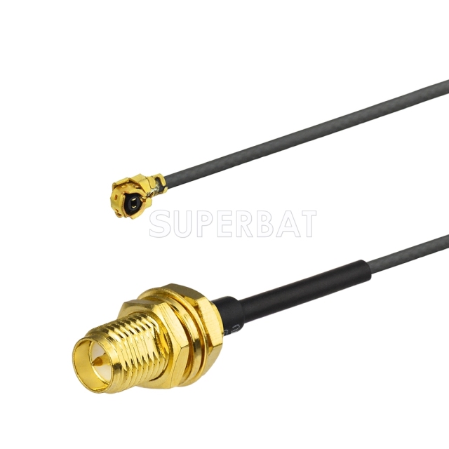 IPEX IPX U.FL to RP-SMA Female Bulkhead Pigtail Cable for Mini PCIe Card Wireless Routers, PC Desktop, Repeater, FPV UAV Drone ,PS4 Build