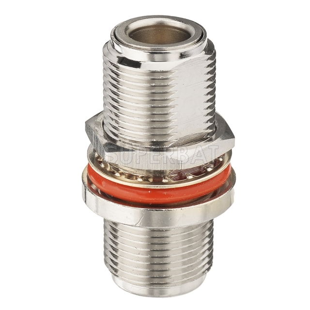 N Jack Female to N Jack Female Adapter Straight Bulkhead