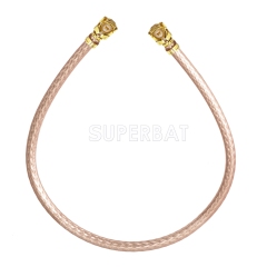 U.FL Right Angle Jack to U.FL Right Angle Jack RG178 12cm