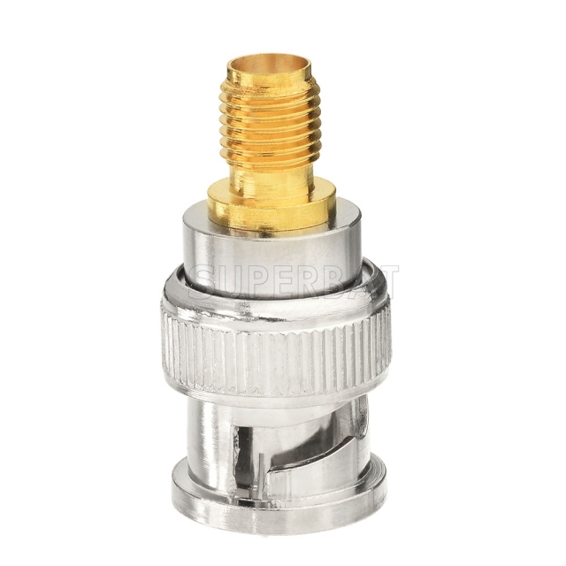 RF Coaxial Coax SMA Female to BNC Male Straight Connector Handheld Antenna Adapter for Baofeng UV 5R  QUANSHENG TYT two way radio