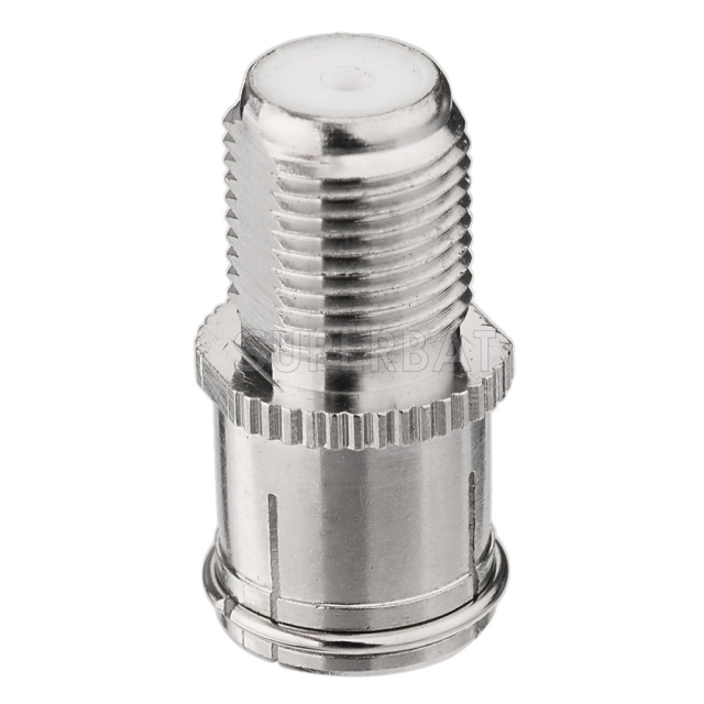 F Jack Female to TV Jack Female Adapter Straight