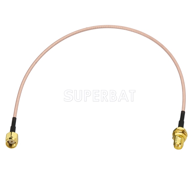 RP SMA Male to RP SMA Bulkhead 2.4GHz Bluetooth/Wi-Fi Antenna Extension Cable Extension Lead Wireless RP-SMA RG316 cable