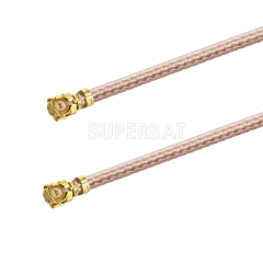 U.FL Right Angle Jack to U.FL Right Angle Jack RG178 12cm
