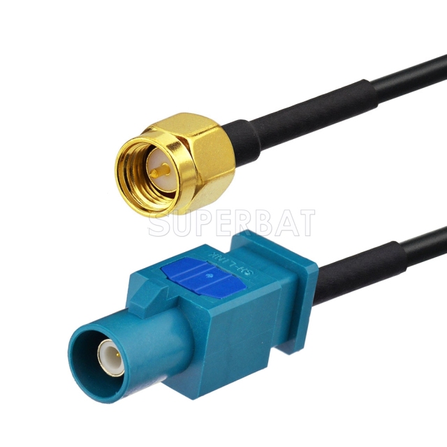 Superbat Fakra Z Male to SMA Male RG174 GPS Pigtail Coax Cable for GPS Antenna