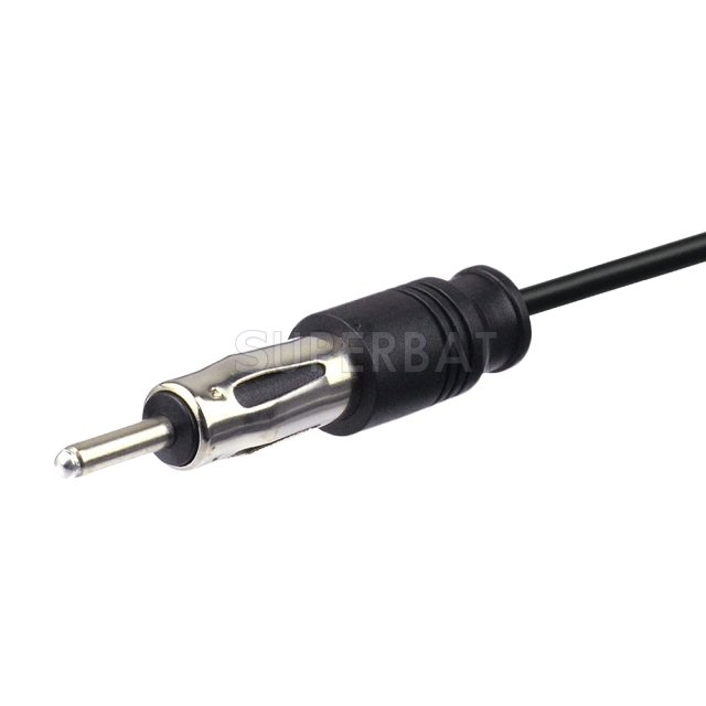 Fakra Water Blue 1 Straight Plug to DIN Straight Plug RG174