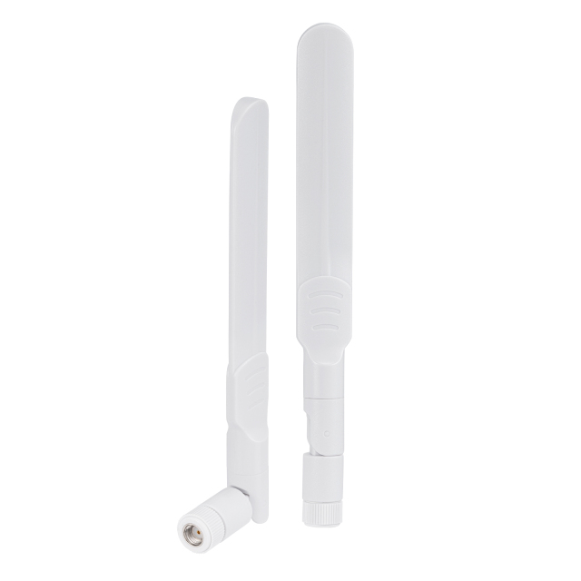 2x White Color WiFi Antenna Dual Band 2.4GHz/5GHz 8dBi with RP-SMA Male for Wireless Router or Card