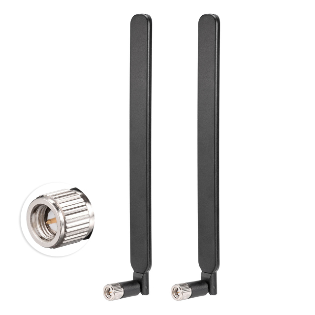 2PCS 4G LTE Antenna Wide Band 700-2600Mhz Omni Directional with SMA Male Connector