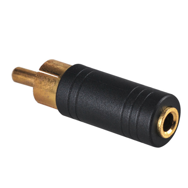 3.5mm-RCA Adapter 3.5mm Jack to RCA plug straight RF Adapter