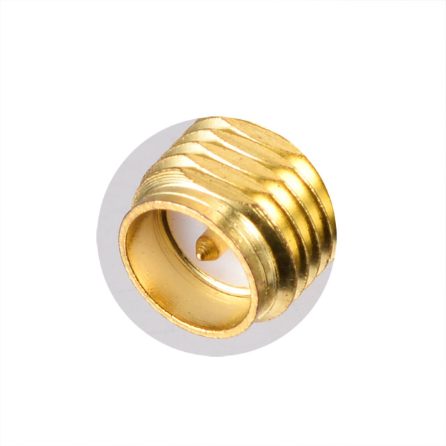 Superbat RP-SMA Female Bulkhead Jack (male pin) Solder Connector for 0.086" RG405 Semi-rigid Cable
