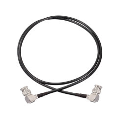 Superbat 75 Ohm BNC Right Angle Male to BNC Right Angle Male (Belden 1855A) 3G 6G HD SDI Vedio Camera Cable