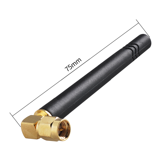 Rubber Duck GSM Omni-directional Antenna 2 dbi 824-960Mhz SMA Plug right angle