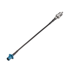 Fakra Water Blue Straight Plug to RCA Straight Plug RG174