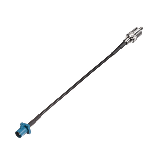 Fakra Water Blue Straight Plug to RCA Straight Plug RG174
