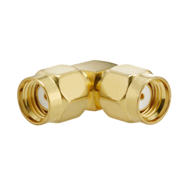 RP SMA Plug Female to RP SMA Plug Female Adapter Right Angle