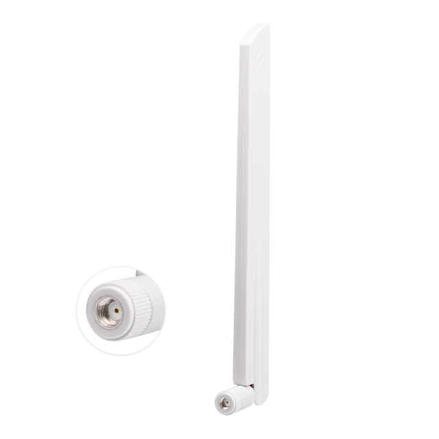 White 2400-2500/5150-7125MHz RP-SMA WiFi 6E Antenna Multiband 2.4G/5G/6G Router PCIE card wireless card antenna