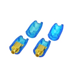 MMCX Plug Male Straight Red shell Connectors Gold-Plated for Shure Earphone Cable