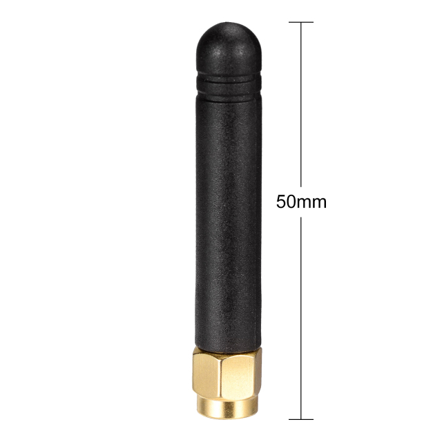 Mini Dual Band WiFi 2.4GHz 5.8GHz RP-SMA Plug Antenna 5CM