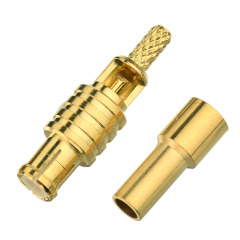MCX Plug Male Connector Straight Solder for 1.13mm Cable