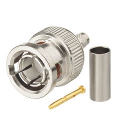 Superbat BNC Male Crimp Solder Attachment 75 Ohm SDI Connector for RG59 6G-SDI 4K UHD HD Video Camera Coaxial Cable