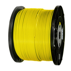 75 Ohm SDI Coax, RG-6, 18 AWG, Solid BC, Foil + 95% TC Braid, PVC Jkt, CMR,yellow