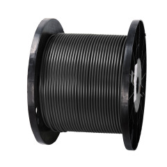 75 Ohm SDI Coax, RG-6, 18 AWG, Solid BC, Foil + 95% TC Braid, PVC Jkt, CMR,BLACK