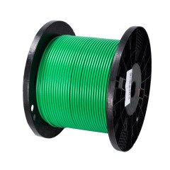 75 Ohm SDI Coax, RG-6, 18 AWG, Solid BC, Foil + 95% TC Braid, PVC Jkt, CMR,green