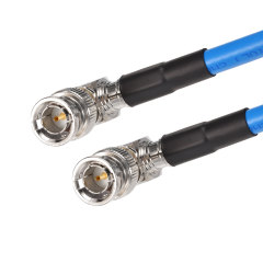 Superbat BNC-75 Right Angle Plug to BNC-75 Right Angle Plug Belden 1694A Cable